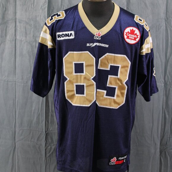 Winnipeg Blue Bombers Jersey (Retro) - Derik Armstrong 83 - Men's Large - Picture 1 of 13